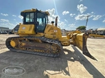 Side of used Bulldozer